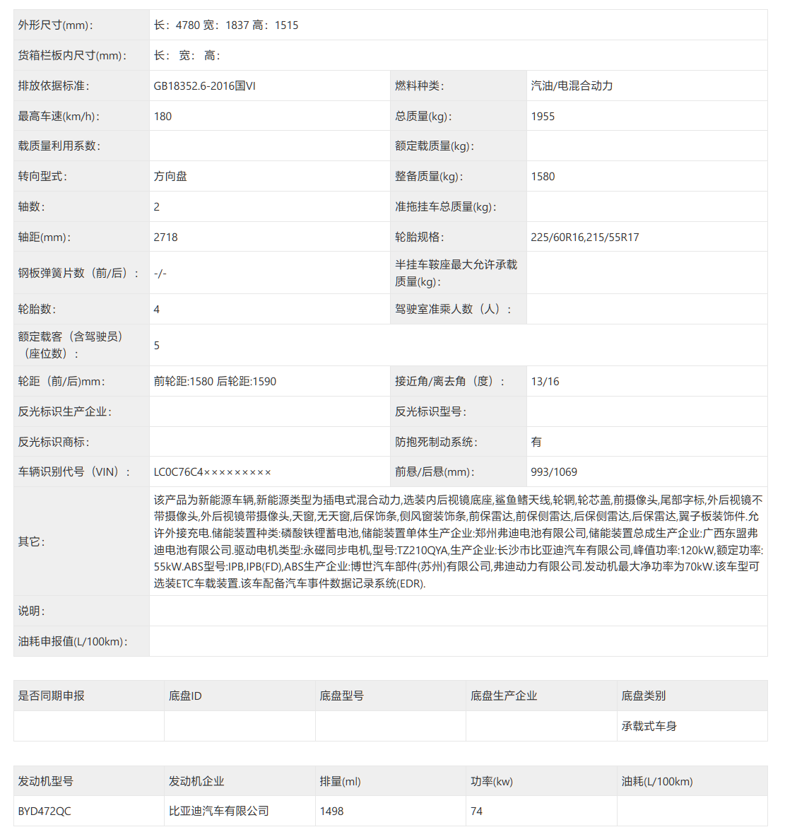 比亚迪新款秦 PLUS / 海豚 / 海豹 05 完成申报，采用全新设计语言