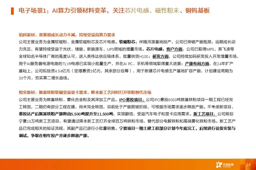 金属新材料2025年度策略：材料赋能新质生产力 | 天风金属新材料刘奕町团队