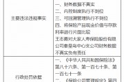 大家人寿秦皇岛中心支公司被罚13万元：因财务数据不真实等四项违法违规事实