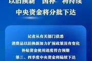 以旧换新“国补”将持续 中央资金将分批下达 以旧换新“国补”将持续 中央资金将分批下达