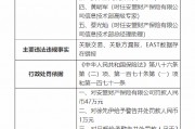 安盟财产保险有限公司被罚47万元：关联交易、关联方漏报，EAST数据存在错报